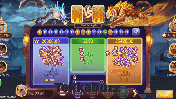 Tekkabuzz game app for Pakistan players